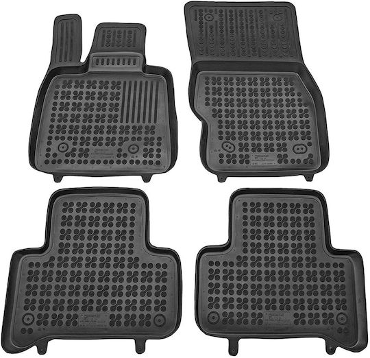 Rezaw Plast Set of Front and Rear Mats 4pcs Tray Type for Alfa Romeo Stelvio 2016+ Black
