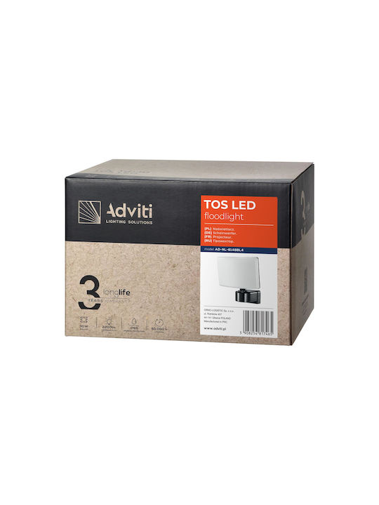 Orno Επιτοίχιο Εξωτερικό Φωτιστικό LED IP65 30W με Φυσικό Λευκό Φως 22.5x17.15x19.9εκ.