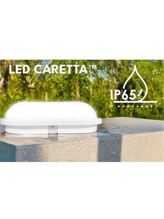 Elvhx Επιτοίχια Χελώνα Εξωτερική LED IP65 7W με Θερμό Λευκό Φως