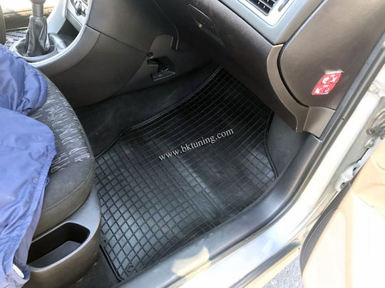 Frogum Set of Front and Rear Mats 4pcs for Peugeot 307 2001-2008 Black