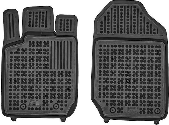 Rezaw Plast Front Mats 2pcs Tray Type for Ford Ranger 2011+ Black