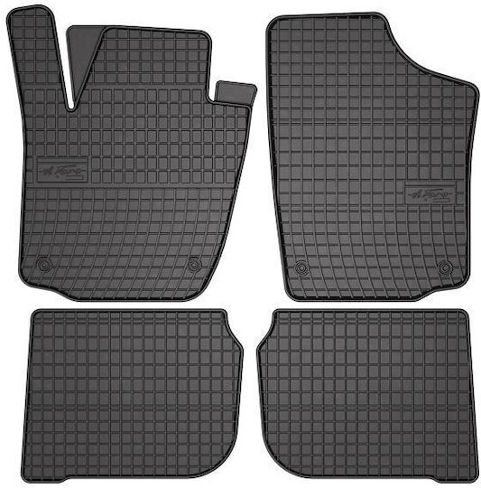 Frogum Set of Front and Rear Mats 4pcs for Seat Toledo Skoda Rapid 2012 Black