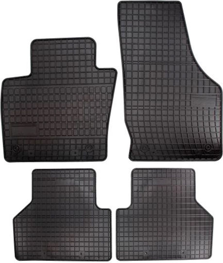 Frogum Set of Front and Rear Mats 4pcs for Audi Q3 2011 Black