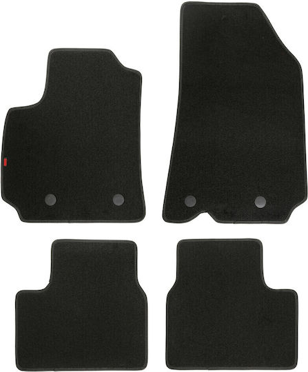 Lampa Set of Front and Rear Mats 4pcs for Renault Arkana Black