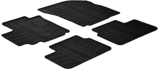 Auto Gs Set of Front and Rear Mats 4pcs for Fiat Sedici Suzuki SX4 Black