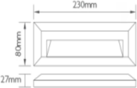 Lineme Waterproof Ceiling Lamp LED 2.5W 4000K 23x8cm