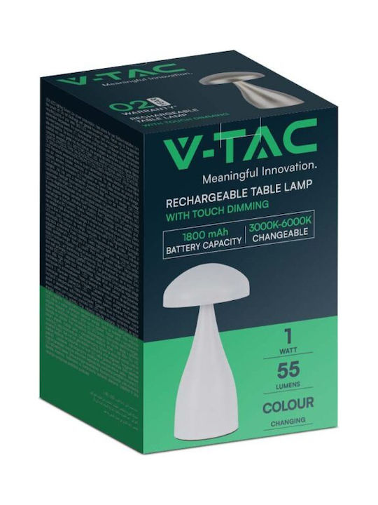 V-TAC Διακοσμητικό Φωτιστικό LED Ρυθμιζόμενο Λευκό 120εκ.