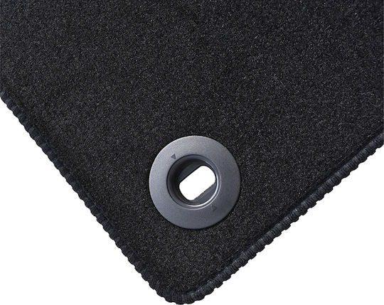 Cik Set of Front and Rear Mats 4pcs for Toyota C-HR 2016 Black