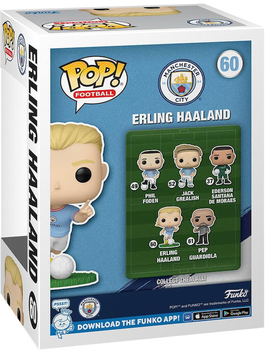 Funko Поп! Футбол: Манчестър Сити - Erling Haaland 60