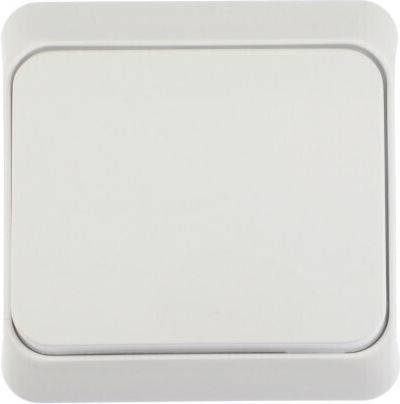 Schneider Electric Prima Wall-mounted Single Wall Switch with Frame White