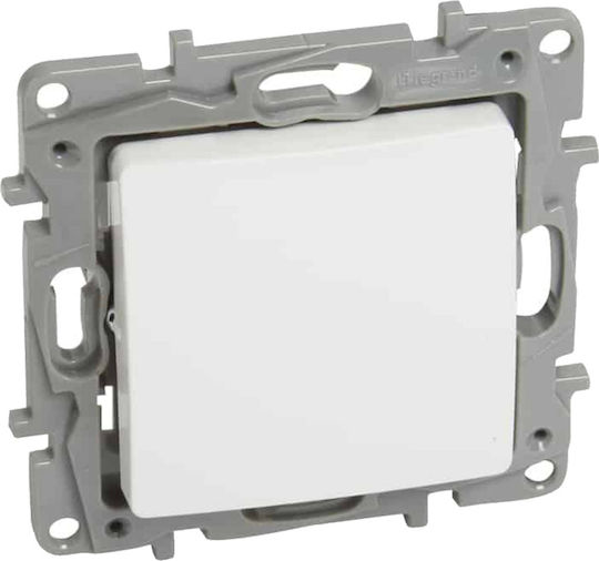 Legrand Niloe Recessed Electrical Wall Switch Two-Way Without Frame White