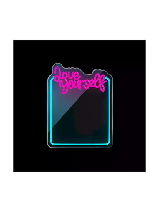Forever Light Neon Διακοσμητικό Φωτιστικό LED Θερμό Λευκό Love 18εκ.