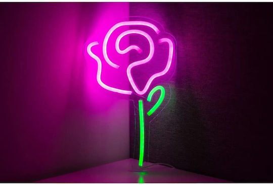 Neon Dekorative Tischlampen Na Usb Róża Modell LED Neon Dekorative Tischlampen Na Usb Róża Modell LED