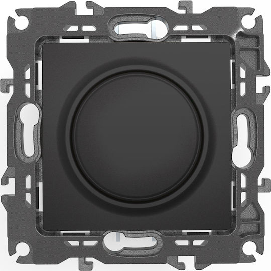 Aca Prime Vertieft Dimmerschalter ohne Platzierung LED Rotierend in Schwarz Farbe