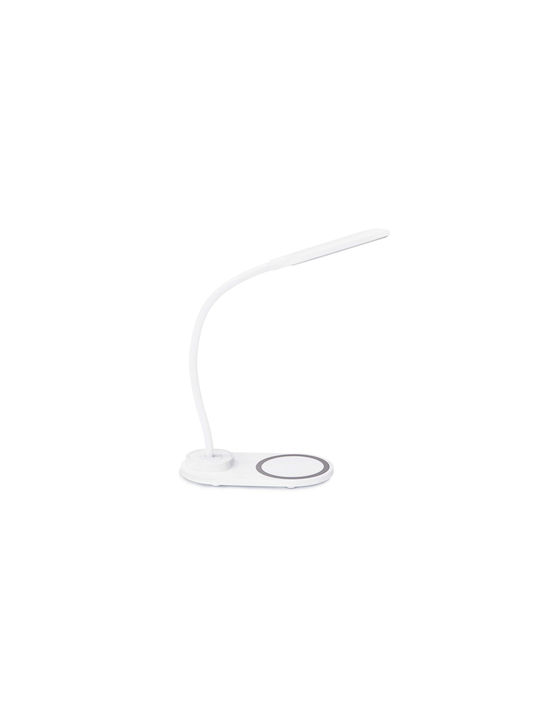 Platinet LED Office Lamp with Flexible Arm in White Color