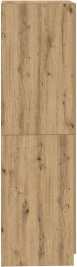 Δίφυλλη Ντουλάπα Καφέ 80x52x180cm