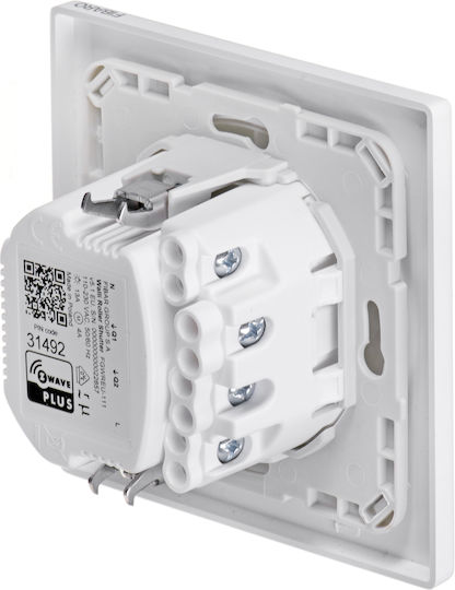 Fibaro Walli Încastrat Comutator Cu Variator Clasic Tactil Alb