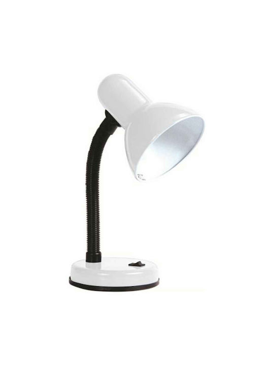 Fos me Refiner Office Lamp with Flexible Arm for Socket E27 in White Color