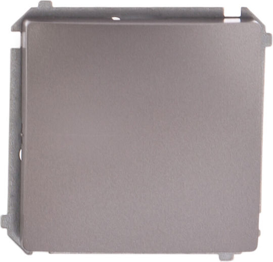 Kontakt-Simon Recessed Wall Switch Lighting One-Way without Frame Gray