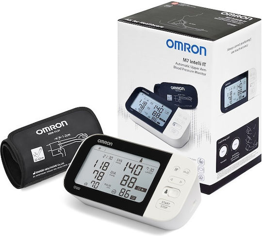 Omron M7 Intelli IT Digital Blood Pressure Monitor Arm with Arrhythmia Detection & Bluetooth HEM-7322T-E