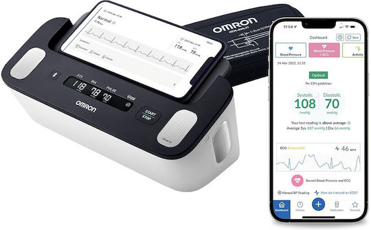 Omron Digital Blood Pressure Monitor Arm with Arrhythmia Detection & Bluetooth HEM-7530T-E3