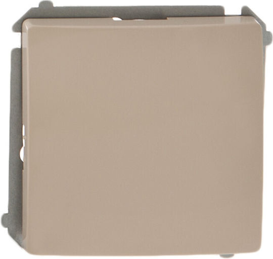 Kontakt-Simon Basic Wall Switch One-Way Beige Without Frame