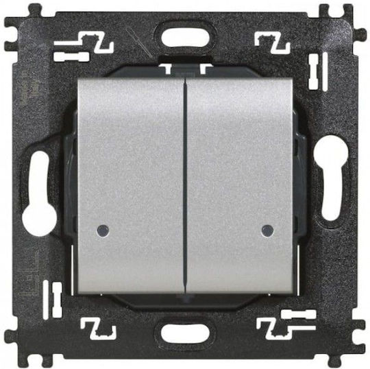 Bticino Wall-mounted Double Switch Without Frame