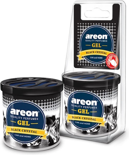 Areon Car Air Freshener Can Console/Dashboard Gel Black Crystal 80gr