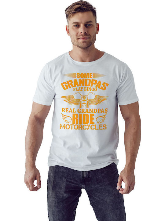 Some Grandpas Play Bingo T-shirt White Cotton
