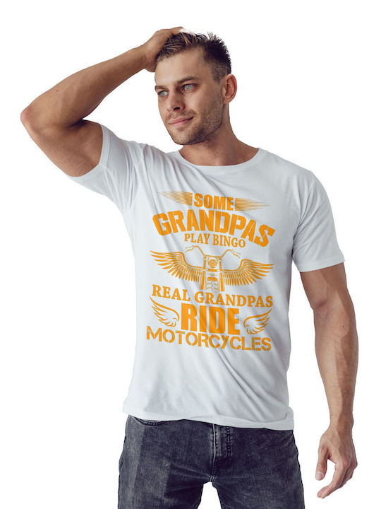 Some Grandpas Play Bingo T-shirt White Cotton