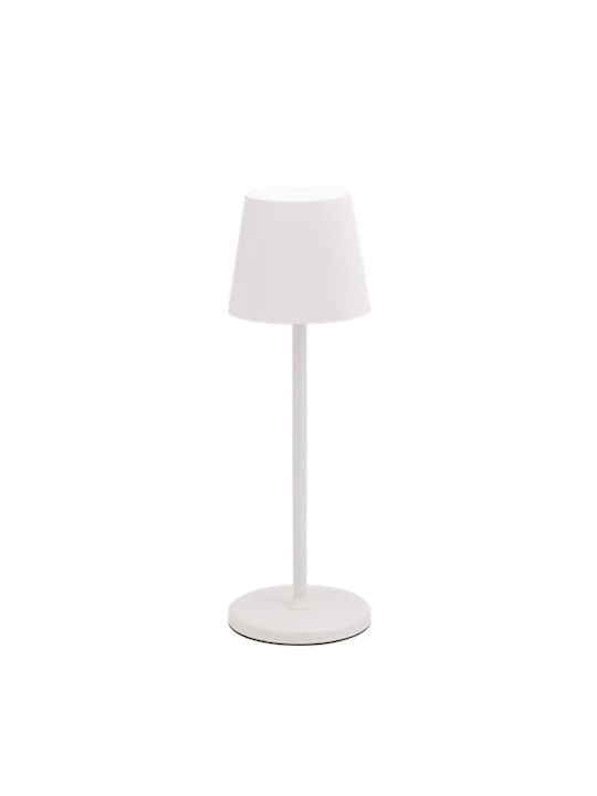 Securit Felina Plastic Lampă de masă LED cu Abajur Alb și Bază