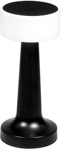 Darwin Kunststoff Tischlampe LED mit Schwarz Schirm und Basis