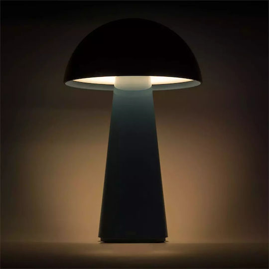 Century Table Lamp LED with Blue Shade and Base