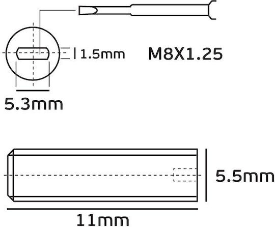 VK Lighting Монтажен Нипел за Осветителни Тела Сребрист 52150-119643