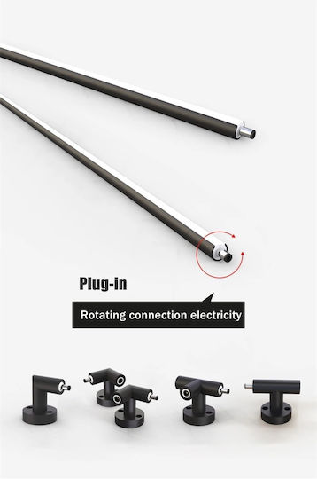Home Lighting SM-IN-C-H Στήριγμα Τοποθέτησης για Φωτιστικά Μαύρο 77-9074