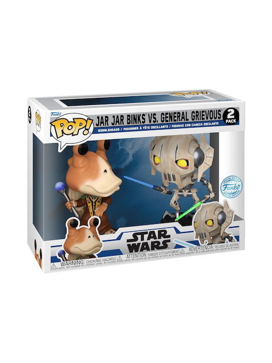 Funko Pop! Movies: Pop! Star Wars - Jar Jar Binks Vs. General Grievous 2-pack (exclusive) Bobble-Head Special Edition