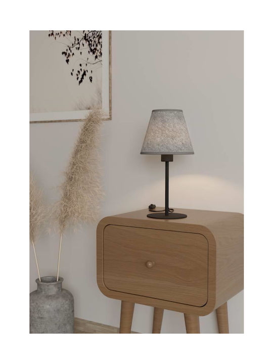 Eglo Metal Table Lamp for Socket E27 with Gray Shade and Base