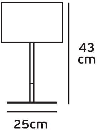 VK Lighting Μεταλλικό Πορτατίφ για Ντουί E27 με Λευκό Καπέλο και Βάση