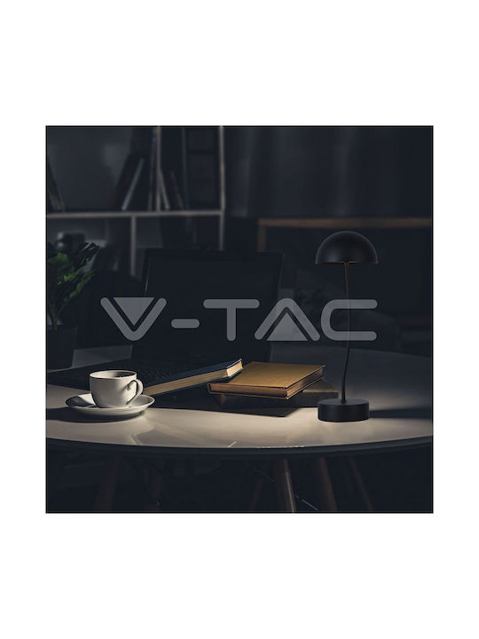 V-TAC Метална Настолна лампа LED с Черен Абажур и Основа