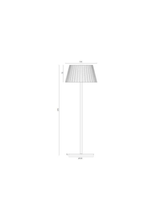 Gekas Table Lamp LED with White Shade and Base