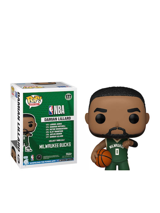 Funko Pop Figure NBA Milwaukee Bucks Damian Lillard #177