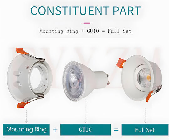 Home Lighting Αξεσουάρ για Σποτ Λευκό 77-9238