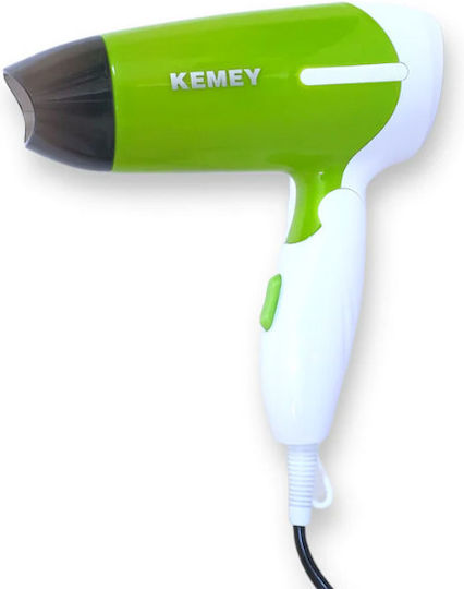 Kemei Travel Hair Dryer 1200W KM-6830 Green