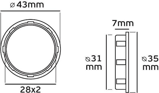 VK Lighting Replacement Washer for Lighting Fixtures Brown 28114-006618