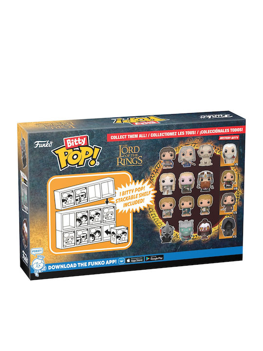 Funko Bitty Pop! Movies: Lord of the Rings - Frodo Baggins Gandalf Gollum Chase 4τμχ