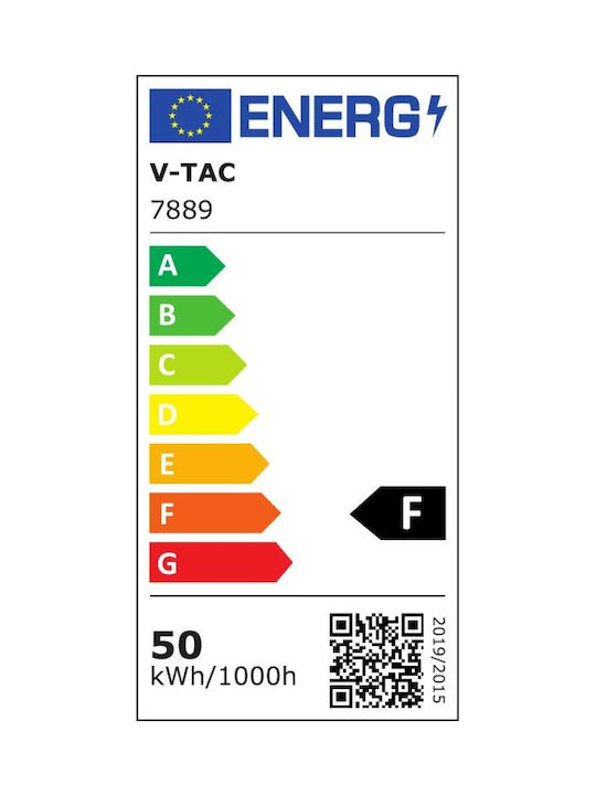 V-TAC Outdoor Floor Lamp LED Road 50W with Cold White Light IP65 Gray