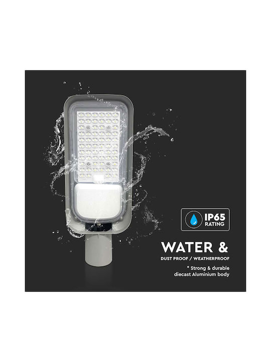 V-TAC Outdoor Floor Lamp LED Road 100W with Cold White Light IP65 Gray