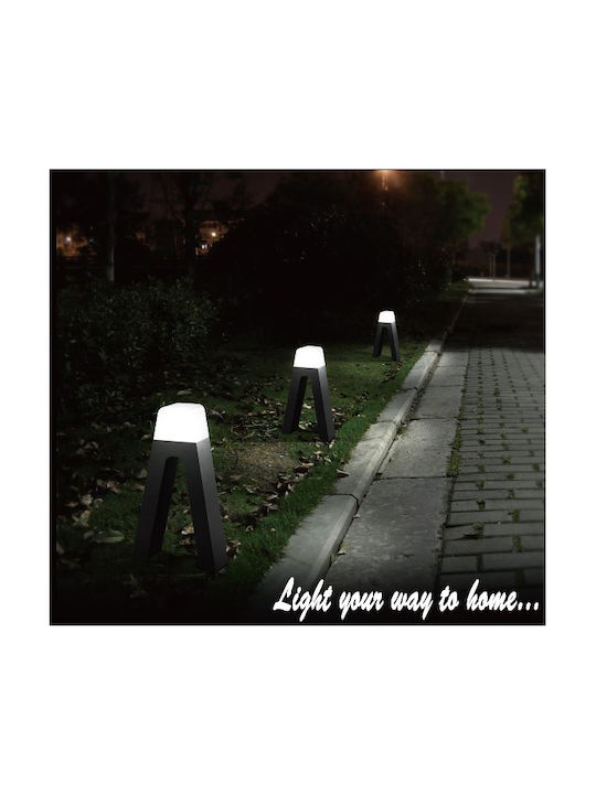 Sun Light Outdoor Small Post LED Floor Lamp 6W with Warm White Light IP54 Black