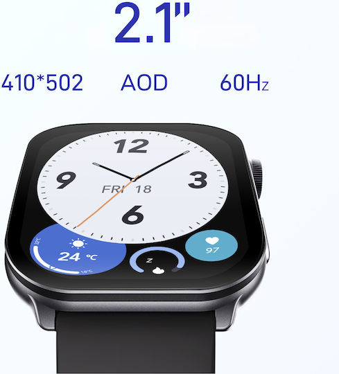 Kieslect Balancs Smartwatch με Παλμογράφο (Μαύρο)