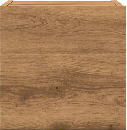 Hängeschrank fürs Wohnzimmer aus Spanplatte Braun 30,5 x 30 x 30 cm